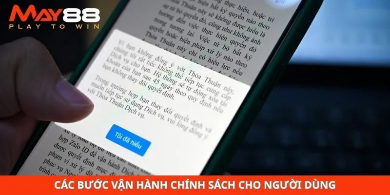 Các bước vận hành chính sách cho người dùng