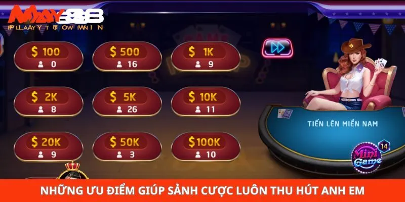 Những ưu điểm giúp sảnh cược luôn thu hút anh em