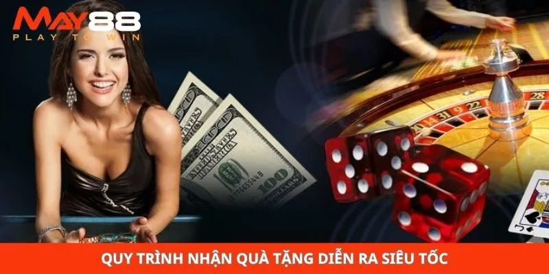 Quy trình nhận quà tặng diễn ra siêu tốc